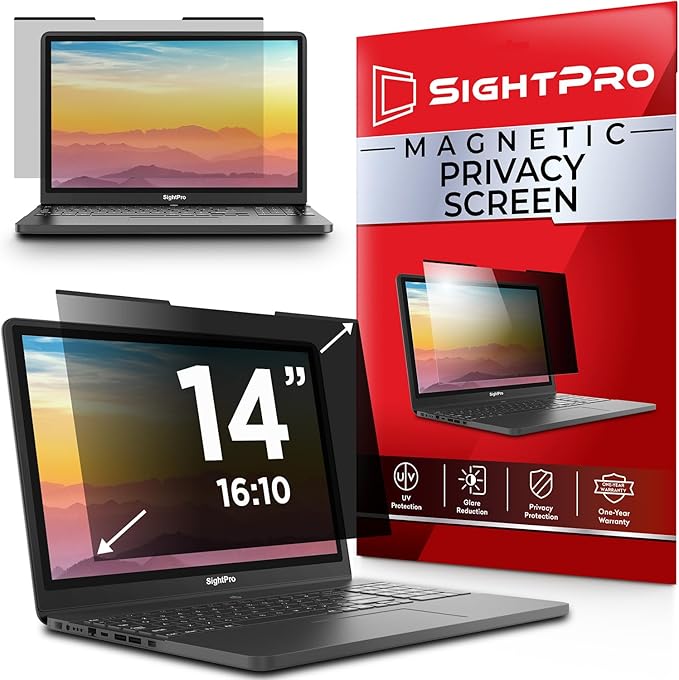 Magnetic Laptop Privacy Screen 14 Inch 16:10 by SightPro
