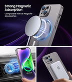 Magnetic for iPhone 14 Plus Case Slim Soft Silicone Bumper Shockproof Metallic - Image 2