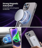 Magnetic for iPhone 14 Case Slim Soft Silicone Bumper Shockproof Metallic - Image 2