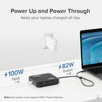 Plugable 7-in-1 USB-C DisplayLink Dock – Dual 4K HDMI, 100W PD Charging - Image 3