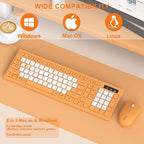 Wireless Keyboard and Mouse Combo, Full-Sized Wireless Keyboard and Adjustable - Image 6