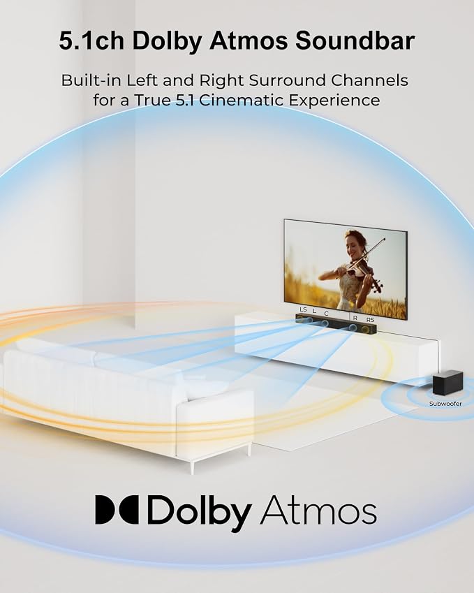 ULTIMEA 5.1CH Surround Sound Bar - Image 3