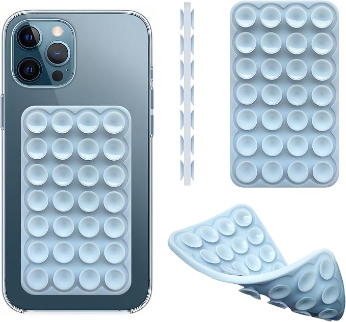 Silicone Double-Sided Suction Phone Case Detachable Mount, ASMR/Fidget Sticky by DreamsLink