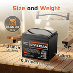 2PACK 12V 100Ah LiFePO4 Lithium Battery MAX Bluetooth 5.0 IP67, 15000+ Deep - Image 5