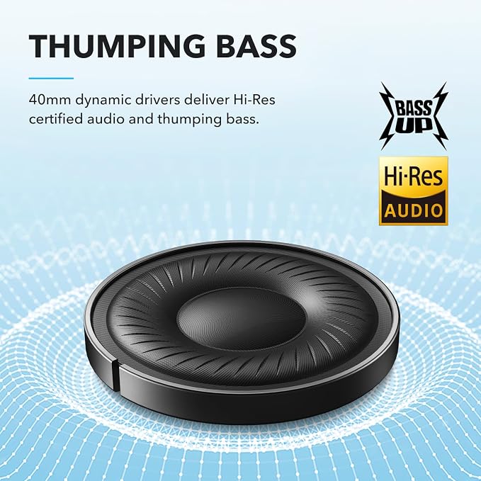 Soundcore by Anker Q20i Hybrid Active Noise Cancelling Headphones, Wireless - Image 3