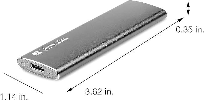 Verbatim 1TB Vx500 Portable SSD External Hard Drive USB 3.1 Gen 2 – Space Gray - Image 2