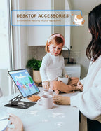 Tablet Stand 360° Rotating Aluminum Holder, Adjustable, Portable and Foldable - Image 7