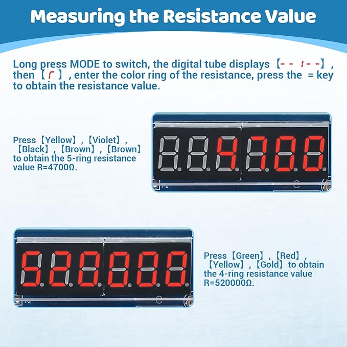 MiOYOOW 6-Digit DIY Calculator Kit, USB/Battery Powered Calculator Soldering - Image 5