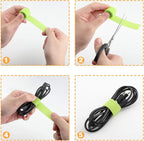 Reusable Fastening Tape Cable Ties 3/4 Inch Double Side Hook Roll - Image 6