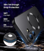 Magnetic for iPhone 16 Plus Case Slim Soft Silicone Bumper Shockproof Metallic - Image 5