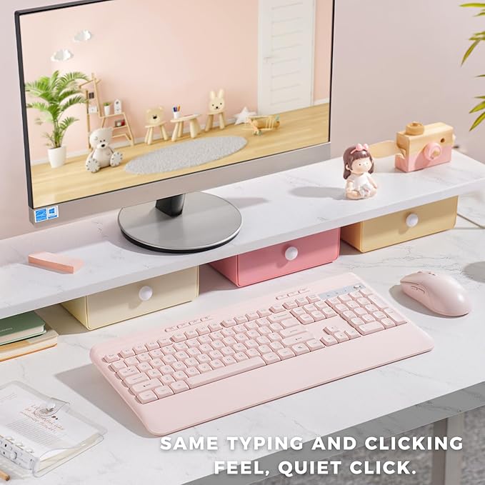 Silent Wireless Keyboard and Mouse Combo - Image 4