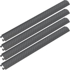 4 Pack 40" inch Drop Over Cable Cover, 4 Pieces Prevent Tripping Rubber Floor by OranLite