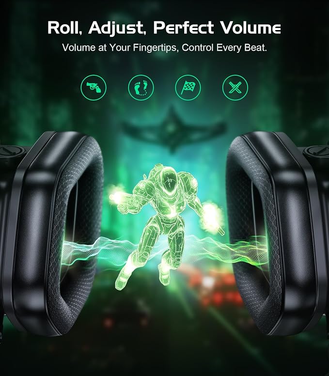 HW12 Gaming Headset for PC, Xbox One, Gaming Headphones - Image 6