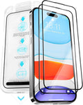 2 Pack Screen Protector for iPhone 16, Durable and Drop-Proof by Vongong