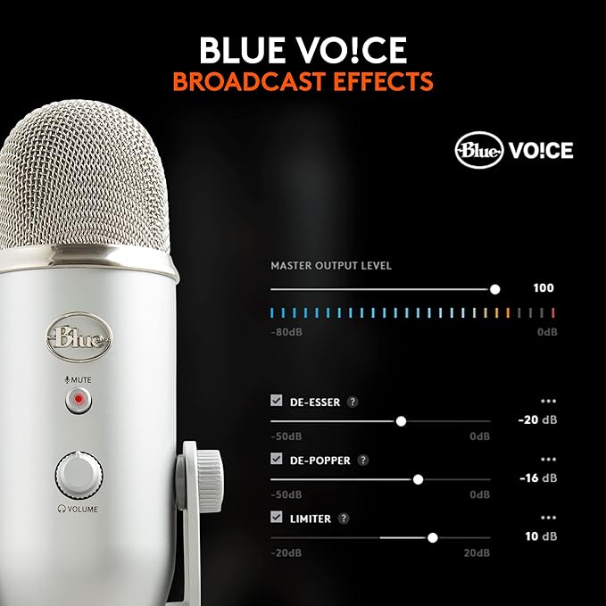 Blue Microphones Yeti Silver USB Mic - Image 5