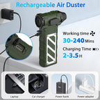 Electric Air Duster-Compressed Air Duster, 60mph Wind Stepless Speed Canned Air - Image 3