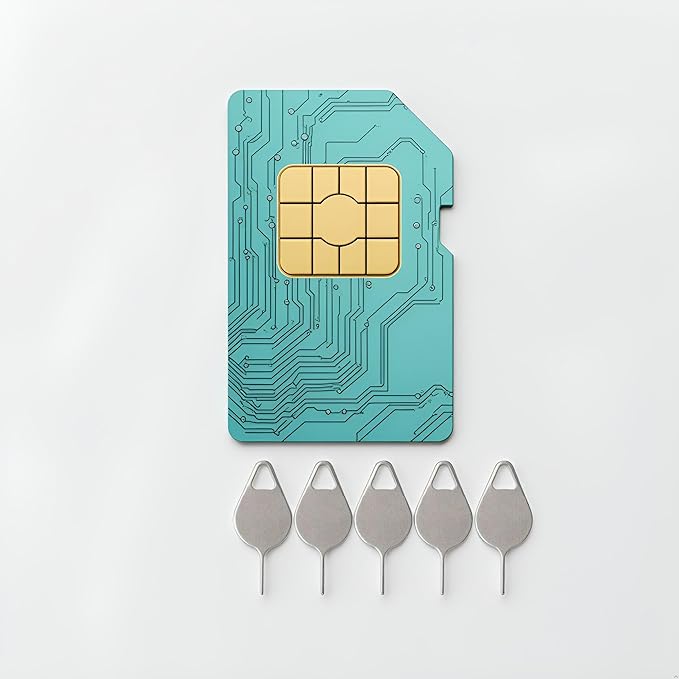 5 Pcs Silver Card Needle, Sim Card Tray Opening Removal Tool, Eject Pin Tool - Image 4