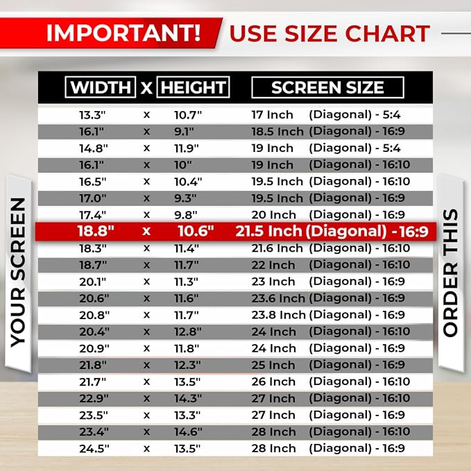 21.5 Inch 16:9 Computer Privacy Screen Filter - Image 3