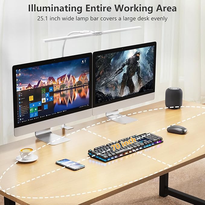 EppieBasic LED Double Head Architect Lamps, Extra Bright Workbench Office - Image 3