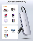 USB C Hub, 9 in 1 USB C Multiport Adapter - Image 8