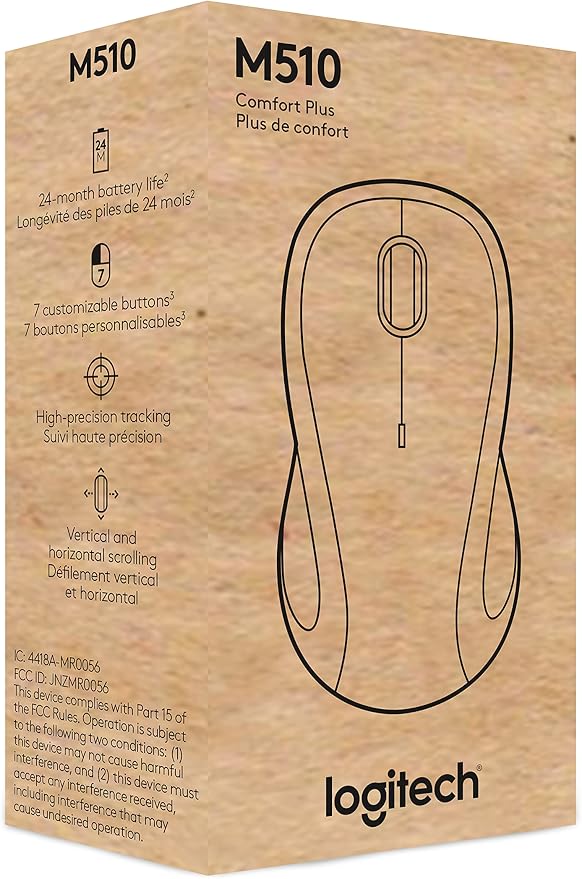 Logitech M510 Wireless Mouse, Mouse - Image 8