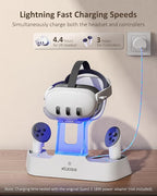NexiGo Enhanced Charging Dock for Meta Quest 3 and 3S, - Image 3