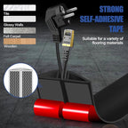 Floor Cord Cover Cavity 0.8"x0.37" Self Adhesive Cord Hider, 10FT Low Profile - Image 4