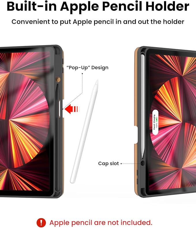 Leather Keyboard Case for iPad Air 5th 4th Generation 10.9 inch Pro 11 - Image 5