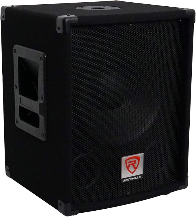 Rockville SBG1124 12" 600W Passive 4-Ohm Pro DJ Subwoofer, MDF Cabinet - Image 2