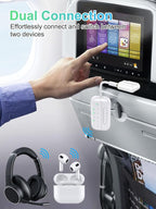 2025 Upgraded Pro Bluetooth 5.4 Transmitter Receiver, 2-in-1 Airplane Wireless - Image 3