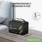 12V 100Ah LiFePO4 Lithium Battery, Built-in 100A BMS - Image 3