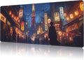 Mouse Pad Large Bustling Street in Tokyo Non-Slip Gaming Desk Mat by NIYLYNSYN