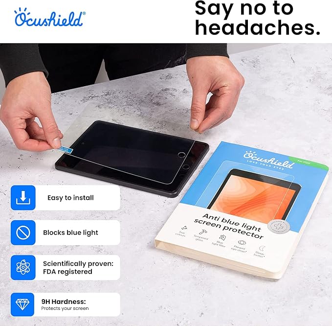 Ocushield Anti Blue Light Tempered Glass Screen Protector - Image 5