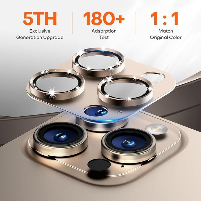 Camera Lens Protector for iPhone 16 Pro Max/16 Pro/15 Pro Max/15 Pro/14 Pro - Image 3