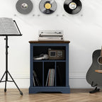 Record Player Stand with Vinyl Record Storage, Large Wood Turntable Stand - Image 7