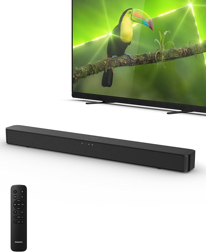 Philips B4000 Soundbar for TV, 2.0 Channel Sound, BT LE Audio, Easy Setup by Philips