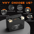 DKL5 300A LiFePO4 Motorcycle Lithium Battery, 12V 2Ah Powersports Battery - Image 8