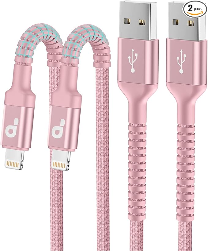 iPhone Charger 6FT 2Pack, Lightning Cable iPhone Fast Charging Cord Compatible by PRAKIE