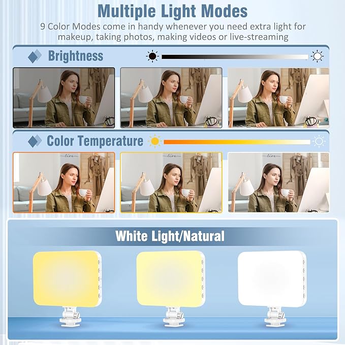 60 LED Portable Selfie Light Video Conference Lighting - Image 3