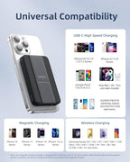 Magnetic Power Bank 3-in-1: 10000mAh MagSafe Wireless Charger - Image 6
