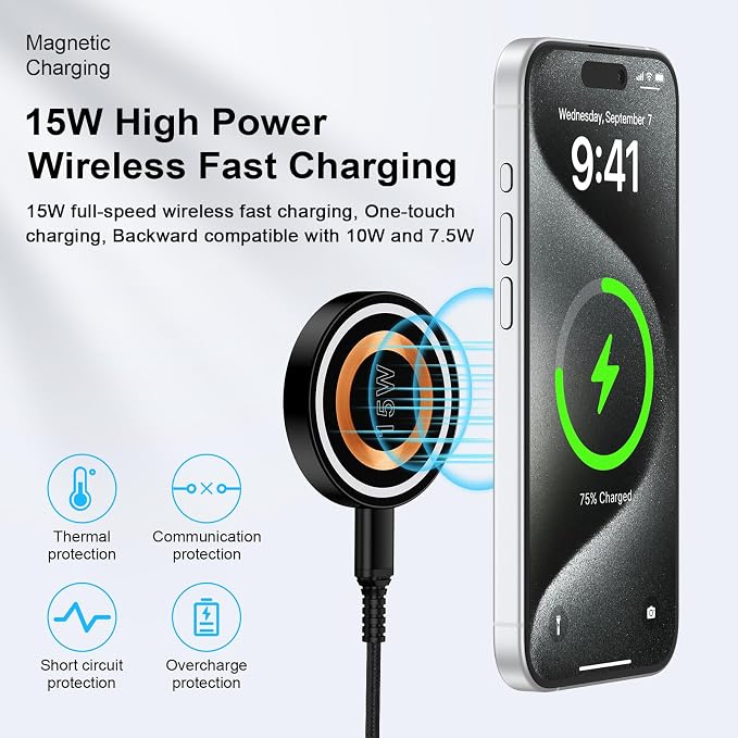 Magsafe Charger Samsung Wireless Charger Fast Charging Pad Magnetic Charger - Image 2