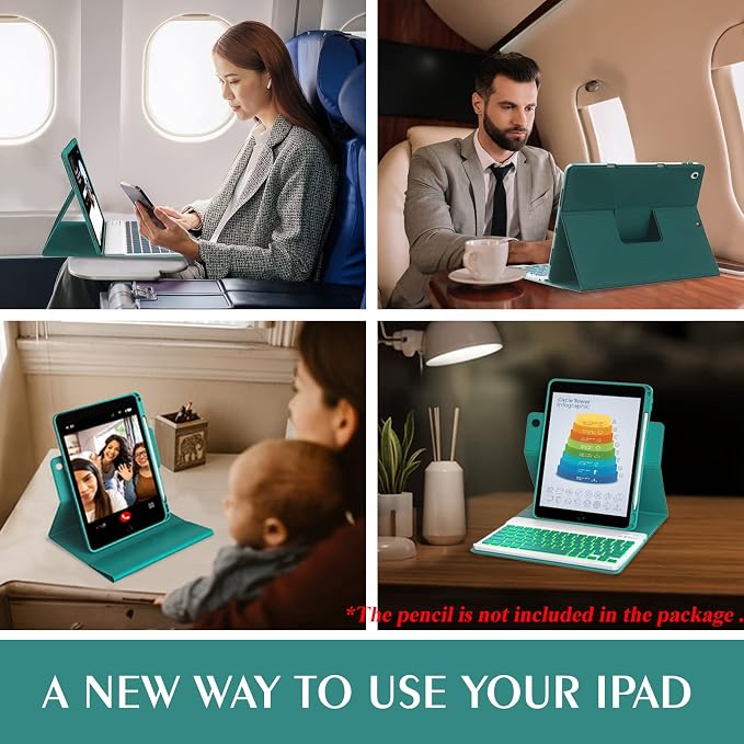 Keyboard Case for iPad 9th/8th/7th Generation 10.2 inch 2021/2020/2019 & ipad - Image 7