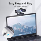 1080P Webcam with Microphone, eMeet Nova AutoFocus HD Webcam, 96°View Web - Image 10