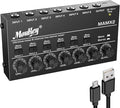 Moukey Audio Mixer, DC 5V, 6 Stereo Ultra, Low Noise 6 Channel Line Mixer by Moukey