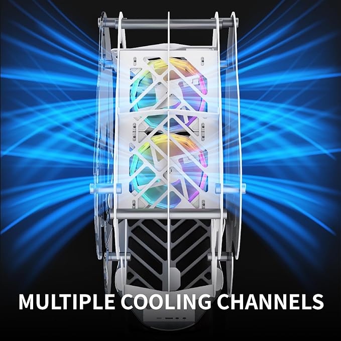 MegaPC Upgraded Open-Frame Mid-Tower Micro-ATX/Mini-ITX Gaming PC Case - Image 3