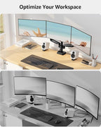 MOUNTUP Triple Monitor Mount, Triple Monitor Desk Mount - Image 6