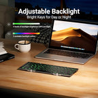 iClever Backlit Foldable Keyboard, BK05 Wireless Folding Keyboard - Image 3