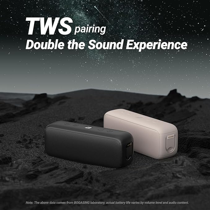 BOGASING G6 Bluetooth Speaker, Portable Wireless Speakers - Image 7