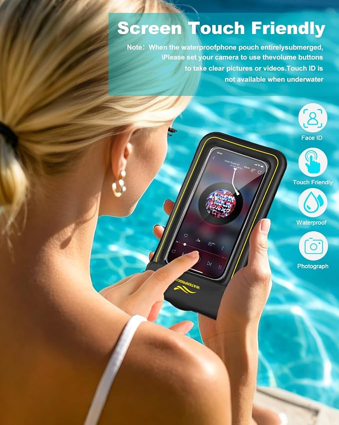 2-in-1 Waterproof Phone Pouch & Phone Armband Floating, Underwater Water proof - Image 7