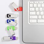 KOOTION 5 Pack 32GB Flash Drive USB 2.0 Thumb Drive Backup Memory Swivel Stick - Image 3